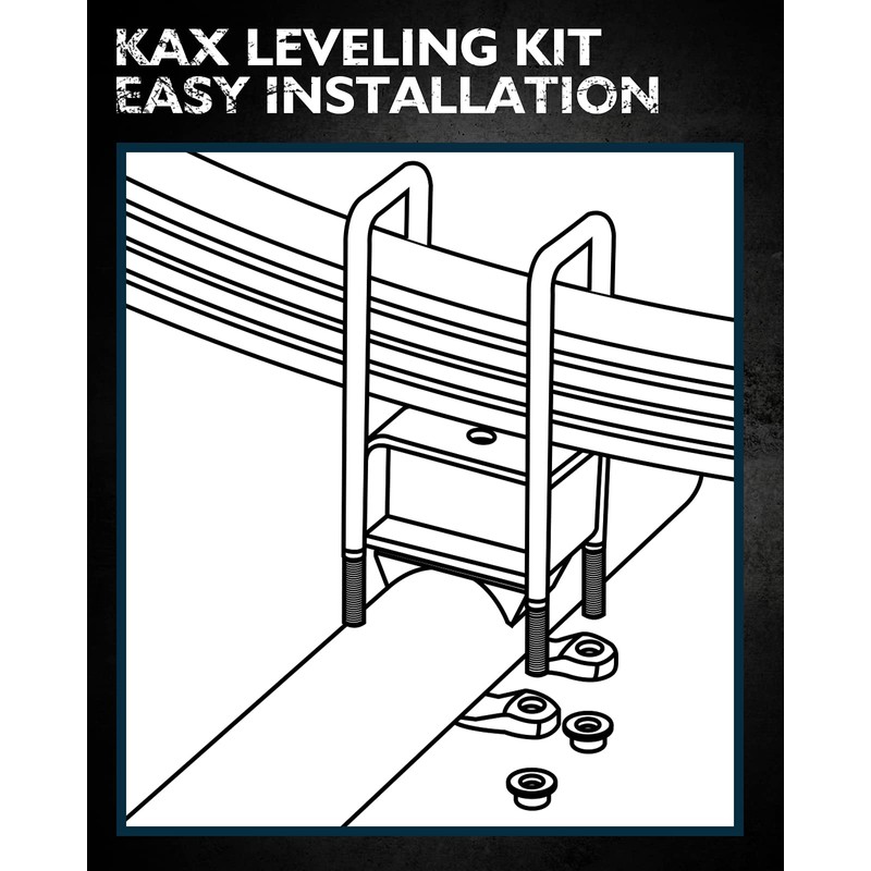 KAX 3" Front and 2" Rear Leveling Lift Kits Fit