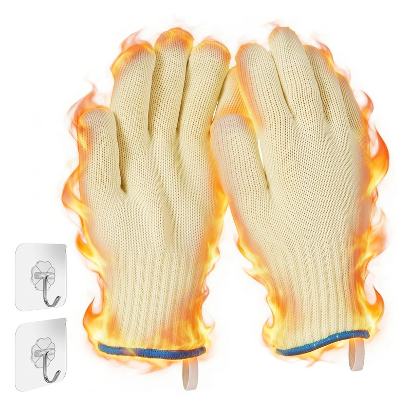 Flintronic Oven Gloves Heat Resistant, Heat Resistant Gloves for Cooking,