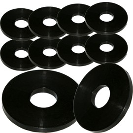 M10 X 30mm Black Nylon Penny Washers Fender Repair Washer Mudguard DIN 9021 for M3 M4 M5 M6 M8 M10 M12 Screws (Pack of 10)