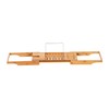 LEGENDARY-YES Bathtub Rack Bamboo Shelf Shower Tub Book Reading Tray