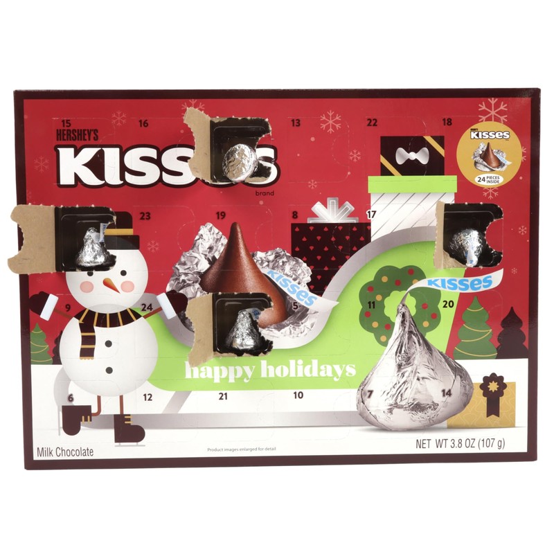 2024 Hershey Kisses Advent Calendar, 24-Day Countdown to Christmas with