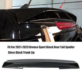 Rear Tail Spoiler Fits for 2021-2023 Bronco Sport, Rear Trunk Spoiler Wing Lip Gloss Black