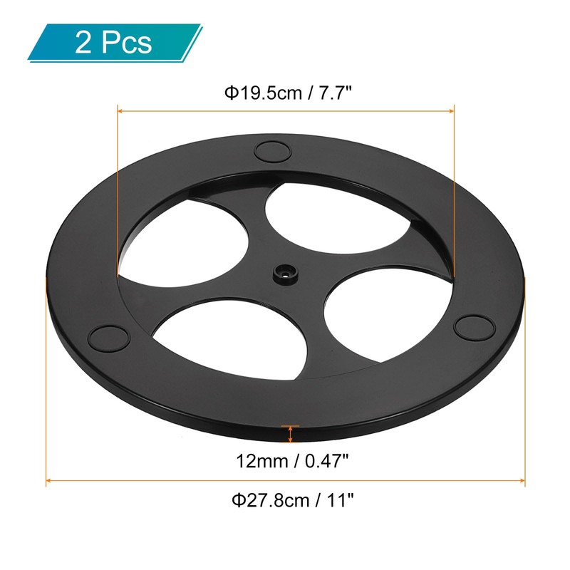 QUARKZMAN Pack of 2 Lazy Susan, 11 Inch Turntable Organiser,