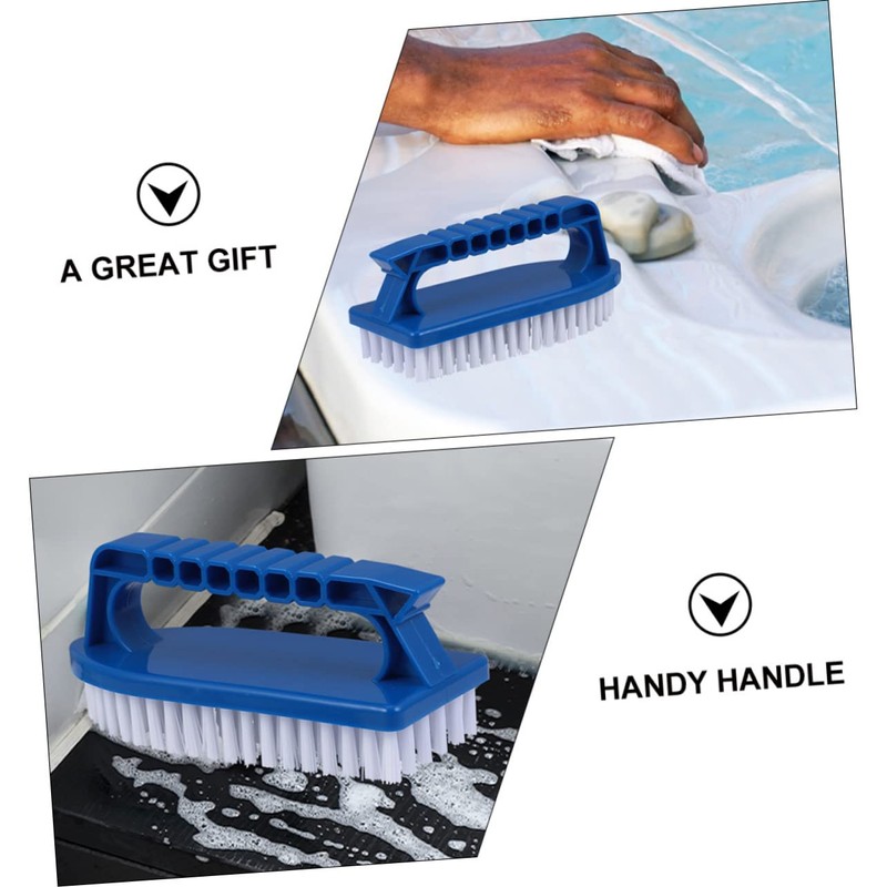 Mipcase 2pcs Heavy Duty Pool Cleaning Brush Handheld Scrub Brush