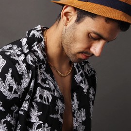 Gold Chain Necklace Miami Cuban Necklace for Women Curb Chain Necklace Hip Hop Jewelry Men Stainless Steel Cuban Link Chain for Men