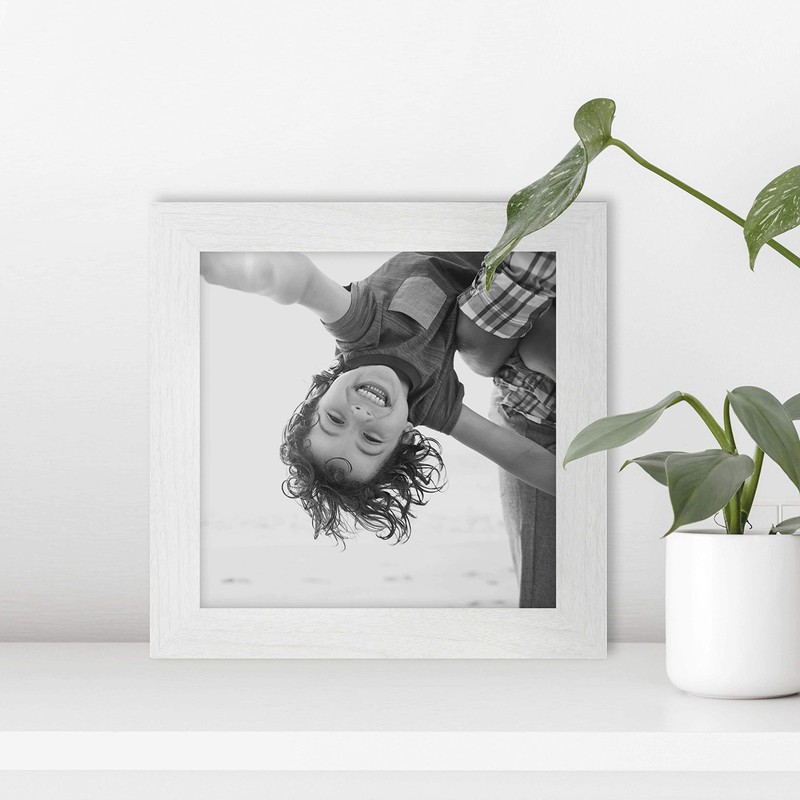 MCS 8x8 Inch Studio Gallery Frame, White Woodgrain