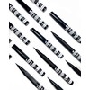 Kokie Retractable Liquid Eyeliner, Pointed Felt Tip, Waterproof & Smudge