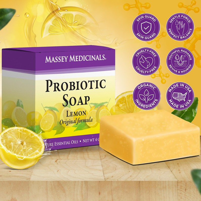 Candida Freedom Massey's CF 100% Natural Probiotic Soap Bar -