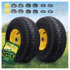 Wiltire 15x6.00-6 Tire and Wheel Assembly (2 Pack),Replacement Riding Lawn