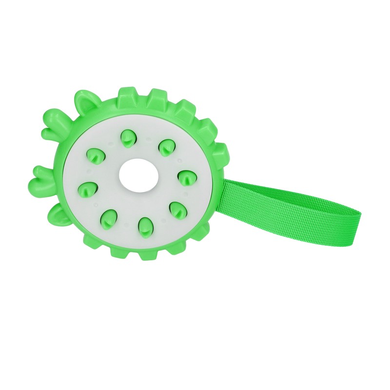 Dog Chewing Toy Bite Resistant Interactive Teeth Cleaning Round Puppy