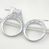 Newshe Engagement Wedding Ring Set for Women 925 Sterling Silver