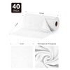 Fantasticlean Microfiber Cleaning Cloth Roll -40 Pack, Tear Away Microfiber