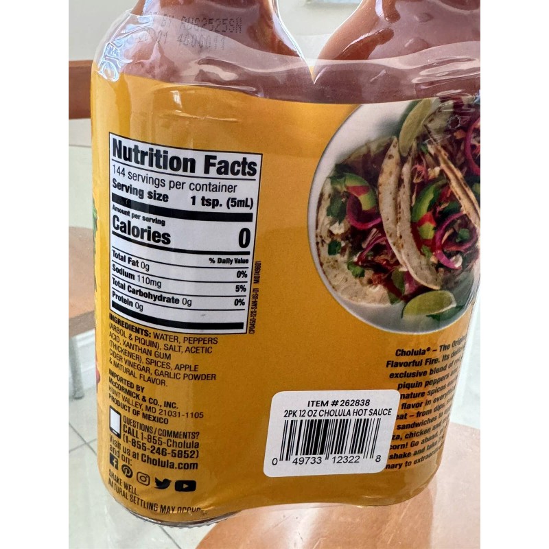 Cholula 2 PACK ORIGINAL CHOLULA HOT SAUCE FROM MEXICO 12