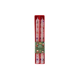 CGB Giftware | Christmas Santa’s Workshop Advent Candles | Pack of 2 | Countdown to Christmas | Numbered 1 – 25 | Family Tradition | Gift Box | Joy to The World Range | Item No. GB06671