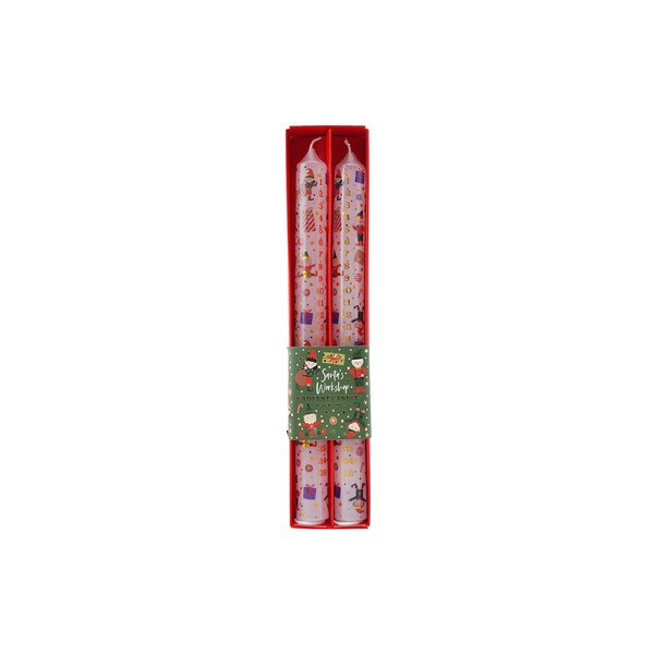 CGB Giftware | Christmas Santa’s Workshop Advent Candles | Pack