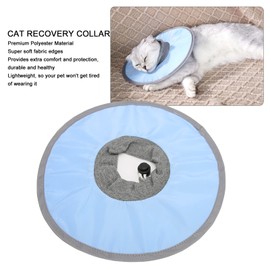 Keenso - Collar isabelino suave para gatos, collar protector para perros y gatos, collar de recuperación para gatos, perros (color azul claro)