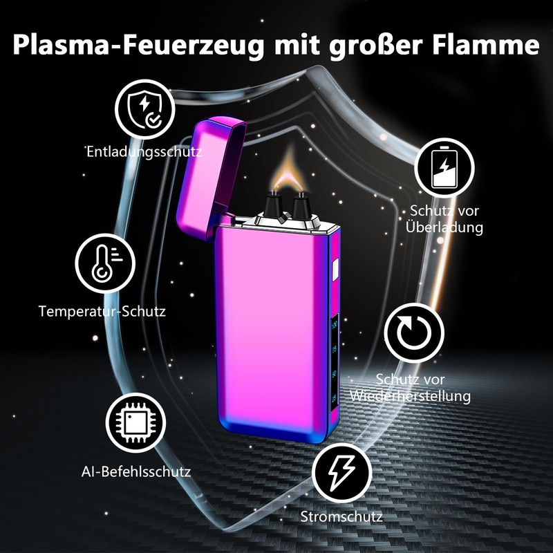 YOZWOO Electric Lighter Type-C Rechargeable Lighter Plasma Lighter High Power