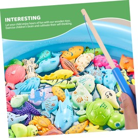 Toyvian 4 Pieces Fishing Rod for Kids Magnetic Learning Toys for Kids Fishing Toys for Kids Magnetic Fishing Rod