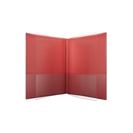 Izzy's 6 Pocket Plastic Folder - 2 Full-Page Sleeves, Flexible & Durable, Water-Resistant Surface, Professional Design - Made in USA, Ideal Pocket Folders