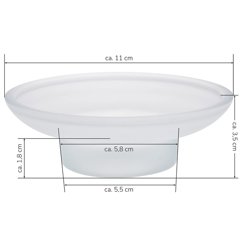 bremermann Bad-Serie Piazza & Lucente - Ersatzglas Seifenschale