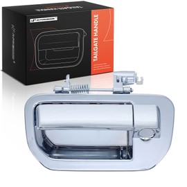 A-Premium Tailgate Handle Liftgate Latch Handle with Camera Hole Compatible with Honda Ridgeline 2010 2011 2012 2013 2014, Chrome, Replace# 74810-SJC-A21ZK