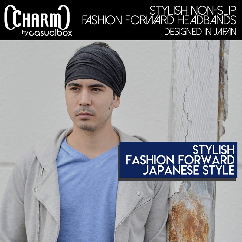 Casualbox Hombre Cabeza Tapa Banda Bandana Tramo Cabello Estilo Japonés