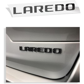 Reflective Concepts 2021-2025 Jeep Grand Cherokee L Laredo Liftgate Emblem Overlay Decal Stickers - (Color: Carbon Fiber)