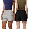 QINSEN Womens Sweat Shorts Casual Lounge Cotton Shorts High Waist