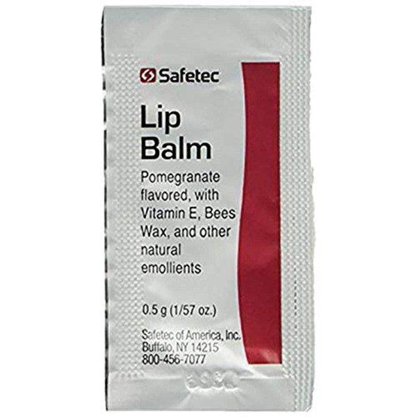 Safetec 15989 Lip Balm.5 g Packets, Box of 144