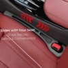 Car Seat Gap Filler 2 Pack, Dual-Slot Gap Plug No-Drop
