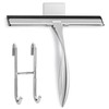 Stainless Steel Shower Squeegee with Silicone Blade and Hook