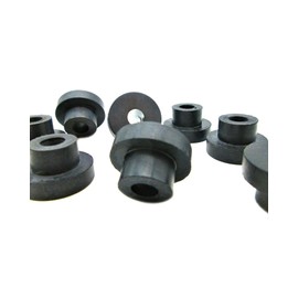 5/8” Hole Push in Bumper Compression Stem Step Bushing - 5/16" ID X 1" OD Push-in Rubber Bumper Bushing -Rubber Bushing Rubber Grommet Bumper (10)