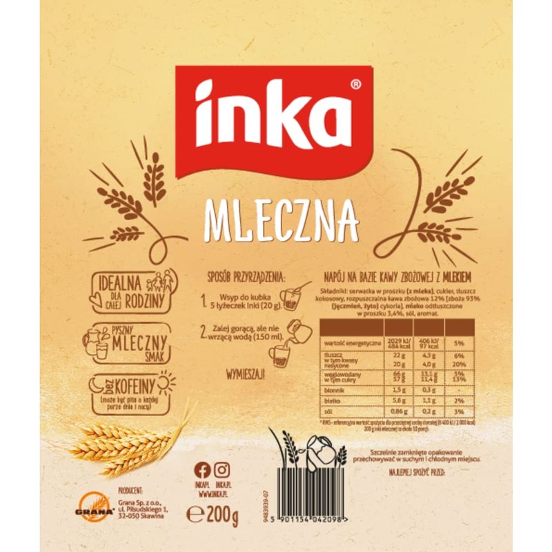 Inka Mleczka 200g