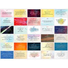 FOCUS AND ZEAL Note Cards About Powerful Women From Historic Women - Motivational, Inspirational, Educational, Colorful and Funny Card Set of 30, 3 x 5 Inch, Blank Back and No Envelopes.