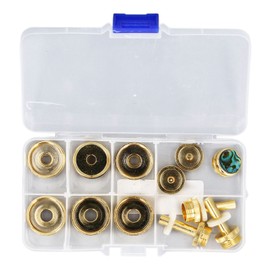 12 Pcs Set Trumpet Valve Finger Button Cap and Rod Exquisite Abalone Shell Trumpet Valve Parts for Repair