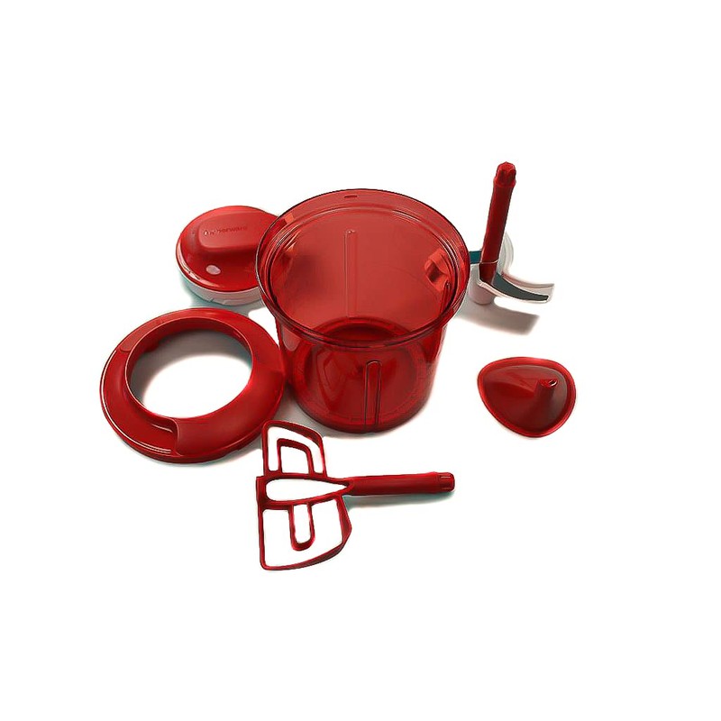Tupperware Chef Extra Chef Supersonic 1.35 L Red Chef Chopping