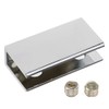 LC LICTOP Zinc Alloy Rectangle Glass Shelf Brackets for 0.24"