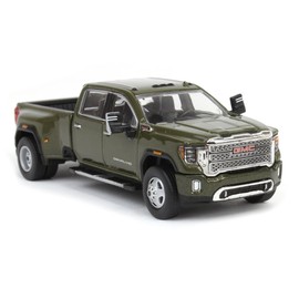 Truck 1/64 2022 GMC Sierra 3500 Denali Dually, Forest Metallic, Karson Diecast 51546-B