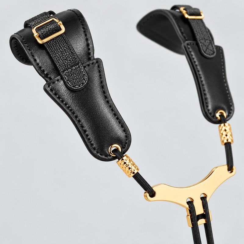Adjustable PU Leather Saxophone Shoulder Strap – Comfortable Instrument Neck