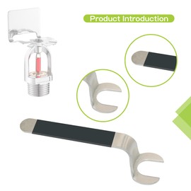 Szuenh 1/2 inch universal fire sprinkler wrench 2-piece set is fully compatible with semi-recessed, hidden and exposed sprinkler heads. It is equipped with a black sheath for enhanced grip friction.