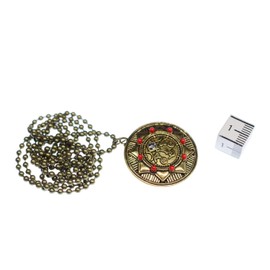 Miniblings Sun Bronze Chain Necklace Solar System Planet Sunshine 80 cm Handmade Fashion Jewellery Link Chain Bronze, Metal, No Gemstone