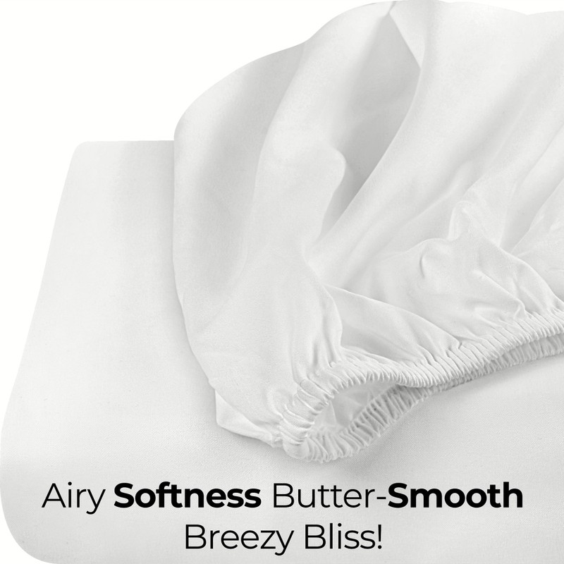 Utopia Bedding Queen Fitted Sheet - Bottom Sheet - Deep