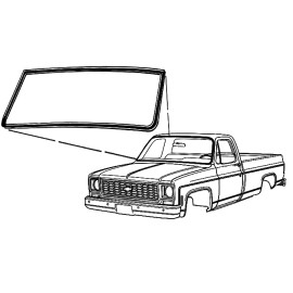 COUNTERPART AUTOMOTIVE 1985 1986 1987 CHEVY GMC TRUCK DELUXE WINDSHIELD SEAL 73-79500-D
