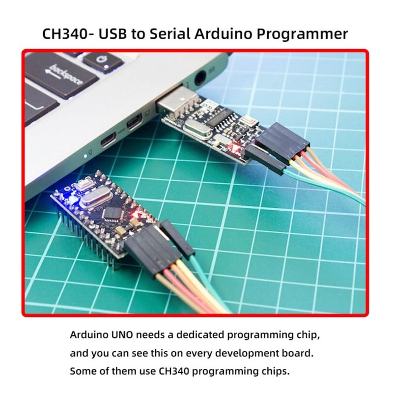 cablecc USB 2.0 Type-A Male to TTL Adapter Board CH340G