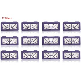 Nispira 12 Pack Hepa Filter Replacement Compatible with Neato XV-15 XV-25 XV21 Vorwerk VR100 Vaccum