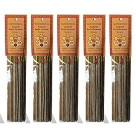 Auroshikha Natural Resin Sampler Incense Sticks - 5 Pack, 14 Sticks per Pack (total 70 Sticks)