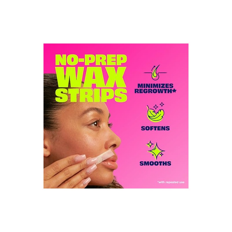 Nair Wax Ready-Strips for Face and Bikini, 40 Count