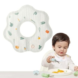 EverGrow Trade Disposable Baby Bibs, Soft| Leakproof| Cute Prints, 20 Pack of Bibs– 360° Rotate |One time use|Baby Disposable Bibs|Infant Burp Cloths For Baby Meal Times Individually Wrap