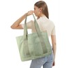 Women's Medium Handbag Canvas Satchel Tote Bag Shoulder Bag Shopper