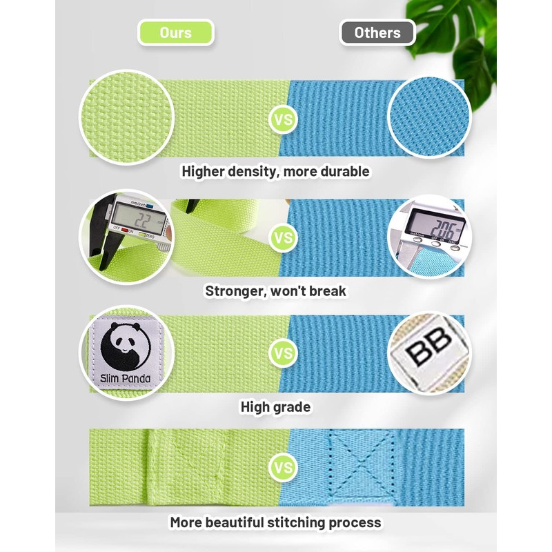 Slim Panda Yoga Mat Straps for Carrying,Adjustable Yoga Mat Carrier,Multiple
